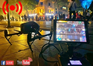Quay livestream sự kiện flycam